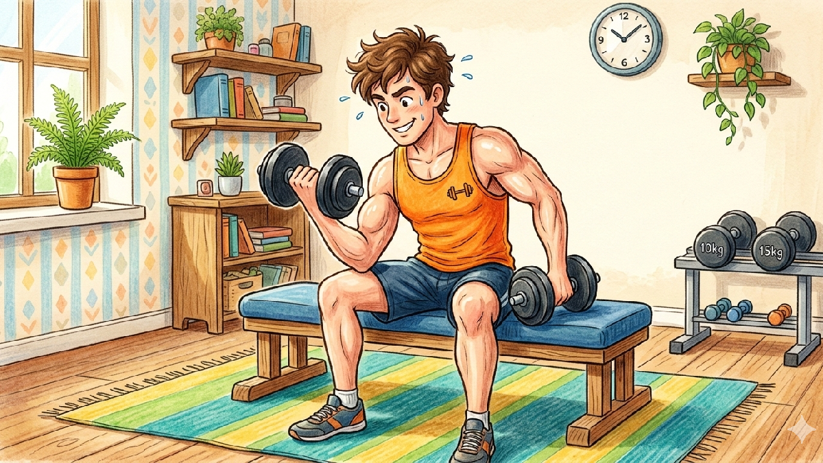 My Lazy but Smart Muscle Building Journey: Starting at Home in 2026 (Beginner-Friendly Guide)